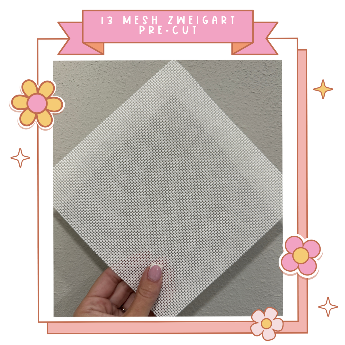 Blank Precut Needlepoint Canvas — Zweigart Mono Deluxe 13 Mesh 5 Pack
