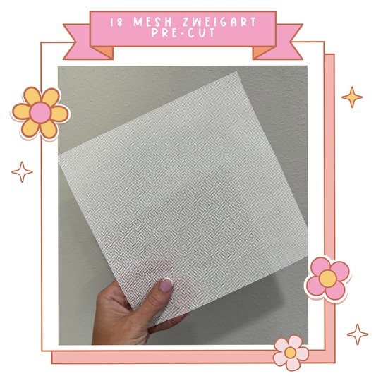 Blank Precut Needlepoint Canvas — Zweigart Mono Deluxe 18 Mesh